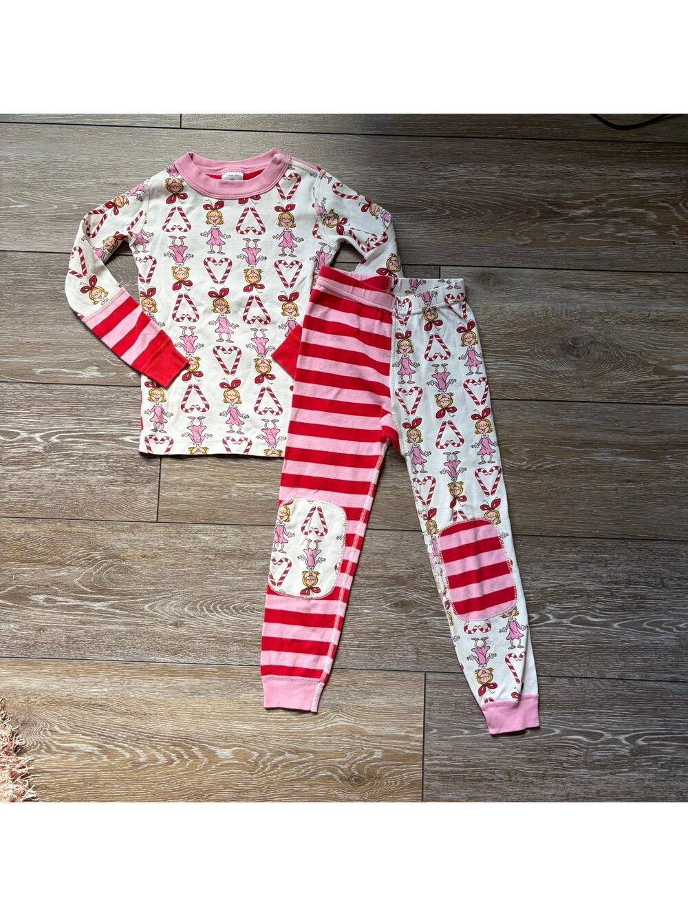 Hanna Andersson Christmas Patchwork Cindy Lou Jammies